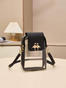 1 Piece Fashion Straw Shoulder Bag, Classic Hardware Decoration Straw Phone Bag, Perfect For Women, Girls, Students, Commuting, Traveling, Vacation, Back To School.Beach Bags For Women Holiday Outfits