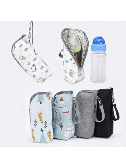 Torba na butelkę dla dziecka, podgrzewacz do butelek, aluminiowa forma do karmienia dziecka, izolacja, wózek spacerowy, torba do przechowywania kubków i napojów