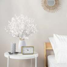 1/2/3pcs Artificial Eucalyptus Leaves, Fake Green Plants With 16 Forks For Diy Flower Wall, Scene Layout, Living Room And Bedroom Vase Flower Arrangement, Wedding, Party Decor, Desk Stuffing.Autumn And Spring Leaf Harvest, Room Decor, Home Decor, Kitchen Decor, Wedding Decor, Table Decoration, Centerpieces, Office Decor, Garden Decor, Outdoor Decor Gifts Birthday Graduation