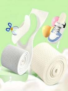 1pc DIY Customizable Latex Insoles For Shoes - Self-Adhesive, Breathable, Sweat-Absorbing, Sport Shoe Inserts With Shock Absorption, Comfort Foot Sole Pads