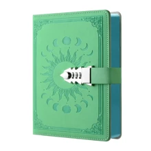 Unisex Lockable Diary Notebook, A5 Size, 240 Pages, Replaceable Inner Pages, Leather Cover, Writing Journal (8.5" X 5.9"), School Supplies, Back To School Season - A5 - View 25
