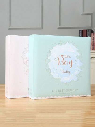 6" 200 Pages Baby Memory Book, 1 Or 2 Pcs,Back To School,School Supplies