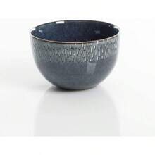 Matisse 16 Piece Double Bowl Dinnerware Set, Cobalt Blue, Service For 4