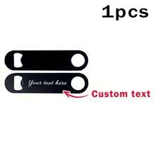 1/5/10pcs Customized Engraved Black Stainless Steel Bottle Opener, Rust-Proof, Suitable For Beer And Wine, Ideal For Parties, Weddings, Birthdays And Holidays, Great For Kitchen, Bar, Restaurant, Outdoor Activities,Wedding Essentials