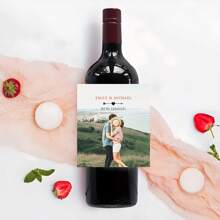 Custom-Designed Personalized Wine Bottle Packaging, Labels And Stickers For Baptism, Birthday Parties, Wedding Celebrations, And Valentine'S Day Decorations.