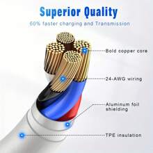 Lightning Charger Data Cable Compatible With IPhone, 3.3ft/4.9ft/6.6ft, 1/3 Packs MFi Certified USB IPhone Fast Charging Cable, Data Sync Transfer, Compatible With IPhone 14/13/12/11 Pro Max Xs X XR 8 7 6 5 5s IPad IPod And More Models