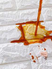 300cm Long 3D Brick Wall Stickers DIY Decor Waterproof Self-Adhesive Wallpaper For Kids Room Decoration Bedroom Kitchen Home Wall Decor