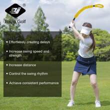Golf Swing Rope Training Set Golf Swing Practice Auxiliary Tool Correct Swing Posture And Master Swing Rhythm - Yellow - View 2