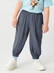 Balabala 年輕女孩驅蚊褲，2025夏季男孩和女孩休閒褲 - 鐵灰 - 查看 1