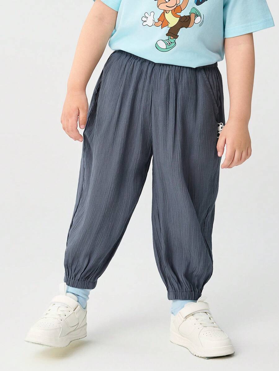 Balabala 年輕女孩驅蚊褲，2025夏季男孩和女孩休閒褲 - 鐵灰 - 查看 1