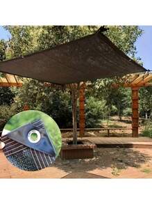 1 pezzo di rete parasole nera di alta qualità con cordino come regalo - Riparo impermeabile durevole adatto per piscine e terrazze - Protezione UV al 65-75%, perfetto ombrellone per esterno, cortile, terrazza, garage e oasi da giardino con corde