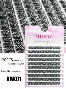 120 Cluster Mink Lashes D Curl 8-14mm Mix Tray DIY Lashes Cluster Individual Eyealsh Extension 3D Eyelash Volume Natural Dense Lashes Makeup At Home Or Daily Life