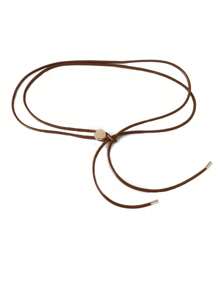 1pc Plus Size XXL Mother's Day Gift Women's Western Style Belt, Boho Adjustable Waist Rope In Black, Brown, Red, Suitable For Dresses, Pants, Beach, Vacation Summer, School