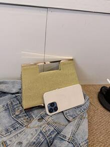 新款奢华闪亮大容量手提包，公主风格女士手提包，适合派对、聚会、晚礼服、KTV - 彩色 - 查看 9