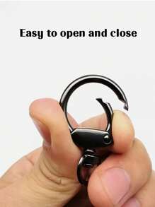 Lote de 3/6/10 piezas Anillo en O de aleación de zinc, Hebilla de correa de bolso, Colgante, Llavero, Broche de resorte de metal adecuado para fundas de teléfono, bolsos, llaveros, para uso en el hogar, al aire libre y deportes, accesorios DIY para bolsos