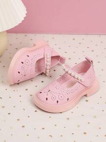 Chaussures de princesse pour filles, plates-formes souples décorées de perles à la mode pour petites filles, nouveau modèle pour le printemps et l'automne