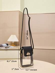1 Piece Fashion Straw Shoulder Bag, Classic Hardware Decoration Straw Phone Bag, Perfect For Women, Girls, Students, Commuting, Traveling, Vacation, Back To School.Beach Bags For Women Holiday Outfits