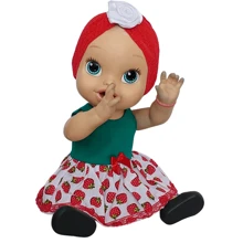 Roupa Boneca Baby Alive Kit C/ 3 Vestidos E 3 Calcinha ( Tem uma foto com 4 modelos de bonecas com os tamanhos e as medidas abaixo)