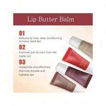 Set Of 4 Tinted Lipsticks, Conditioning Vegan Lip Balm, Nourishing Tinted Lip Oil For A High-Shine Finish That Instantly Hydrates, Shines And Hydrates - To Remove Dead Skin Cells And Prevent Chapping - 彩色 - 查看 5