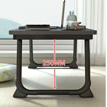 Folding Laptop Desk Bed Table Adjustable Portable Computer Stand W/ Cup Slot - Black - View 8
