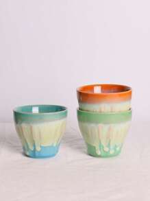 1pc 210ml Home Breakfast Cup, Milk Cup, Simplified Ceramic Cup With Glaze Effect, Office Tea Cup, Couple Cup, Coffee Cup, Latte Cup, Afternoon Tea Cup Back To School