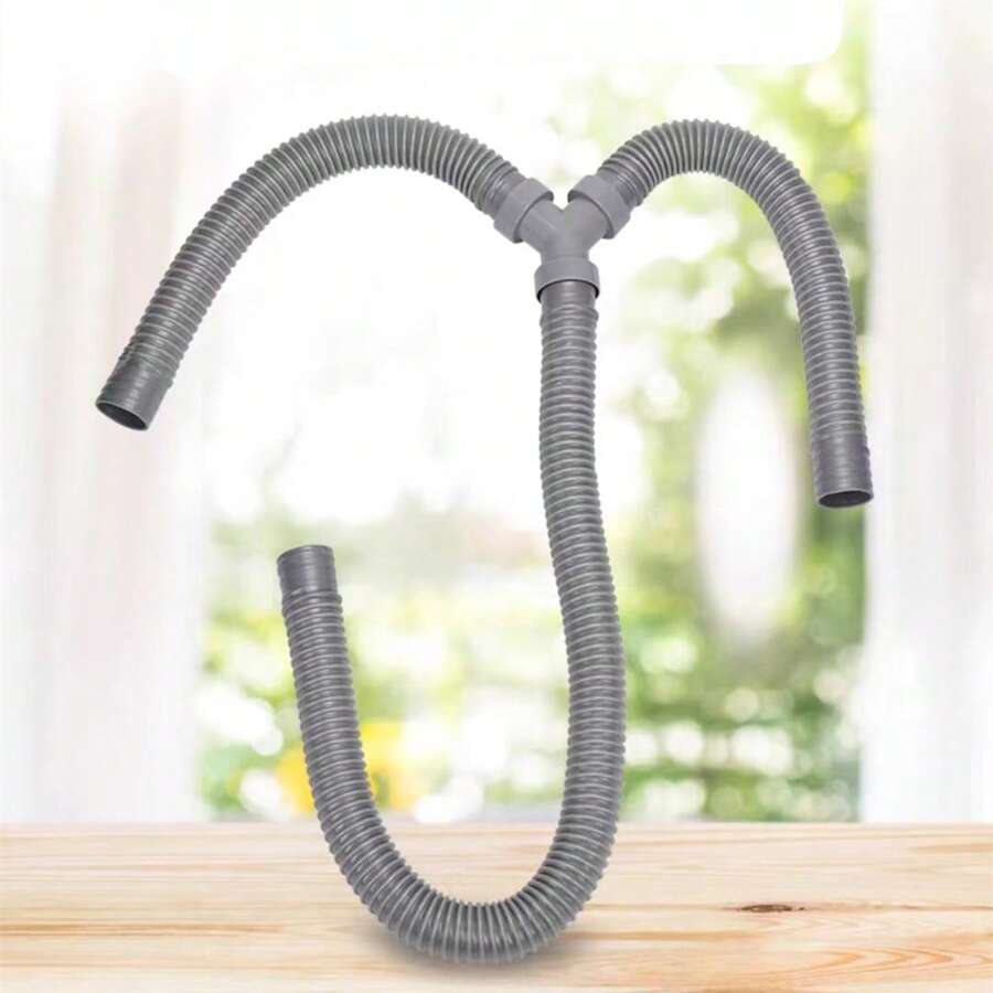 1 件 Y 型三重排水适配器、RV 废水 Y 型排水管、通用 Y 型连接器垃圾处理排水管、露营拖车 RV 厨房水槽和浴室配件、硅胶洗衣机延长排水软管