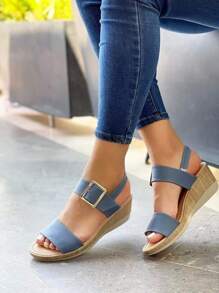 Greco Designs Plataformas Bajas Sandalia Plantilla Comoda Moda Para Dama