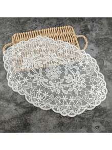 1 pièce Napperon de table ou dessous de plat de table ovale de style nordique avec motif ajouré