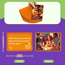 饮酒游戏朋友的鸡尾酒之夜、游戏之夜、生动的挑战和有趣的成人纸牌游戏，适合派对和约会之夜、圣诞节、新年、情人节礼物、饮酒游戏卡 - 彩色 - 查看 3