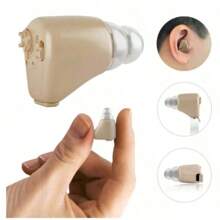 Amplificadores cómodos para personas mayores Audífonos intraauriculares duraderos y de alta calidad para personas con discapacidad auditiva - Caqui - Ver 5