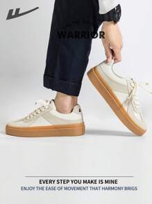 WARRIOR Warrior Men's Skateboarding Shoes Spring And SummerLightweightComfortableBreathableModest Style Casual Yet SleeksneakersApplicable Throughout The Yearwear-ResistingAll-Day WearTraining SneakersRunning ShoesLittle White Shoes