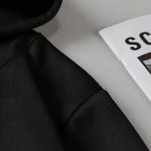 I'M Just A Girl Simple Printing Women Hoody Harajuku Loose Clothes Fleece Warm Comfortable Hoodie Vintage Autumn Crewneck Top - Black - View 3