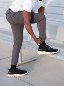 Men's New Multipurpose Fashion Casual Outdoor Low-Top Lace-Up  Shoes, Versatile Business/Daily Wear-Shoes For Men Gym Tennis Athletic Mesh Fashion Sneakers Lightweight Sports Workout Running Casual Shoes Comfortable Footwear Trainers White Valentines-Mens Casual Dress Shoes Mesh Dress Sneakers Oxfords Lace-Up Comfortable Lightweight Walking Shoes - 黑色 - 查看 5