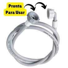 Mangueira Para Máquina De Lavar 1,20mts Entrada Universal Água Lavadora + Adaptador 1/2 Polegada