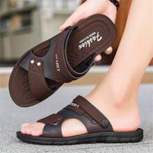 2025 New Thick Sole Plus Size Slippers, Breathable Beach Sandals, Casual Dual-Use Shoes, Lightweight & Comfortable Waterproof Non-Slip Soft Bottom Driving Beach Shoes For Young And Middle-Aged