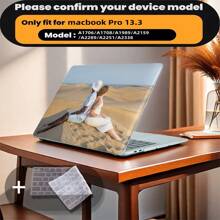 Carcasa de serie gráfica a medida compatible con MacBook Air, se ajusta a portátiles de 13/14/15/16 pulgadas, carcasa protectora con cubierta de teclado - bricolaje - Ver 23