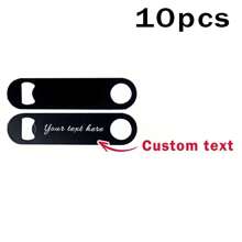 1/5/10pcs Customized Engraved Black Stainless Steel Bottle Opener, Rust-Proof, Suitable For Beer And Wine, Ideal For Parties, Weddings, Birthdays And Holidays, Great For Kitchen, Bar, Restaurant, Outdoor Activities,Wedding Essentials