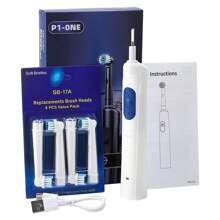 Hailicare Intelligent Electric Toothbrush, Three Speed Adjustment, Rotatable Circular Brush Head, 30 Second Zone Reminder For Scientific Brushing,Type-C Fast Charging - Multicolor - View 12