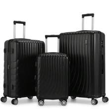 3 Piece Expandable Hard Shell Luggage Set With Spinner Wheels And TSA Lock For Enhanced Security And Convenience
