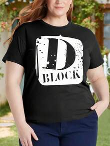 DBLCK Plus Size oversize women T-Shirt East Coast Hip Hop LOX New York City - Negro - Ver 1