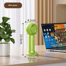 Ventiladores portátiles, ventilador de mano personal con batería, ventilador eléctrico pequeño recargable por USB para maquillaje y pestañas de mujeres, niños y niñas con estilo para uso en interiores, exteriores y viajes - Multicolor - Ver 9