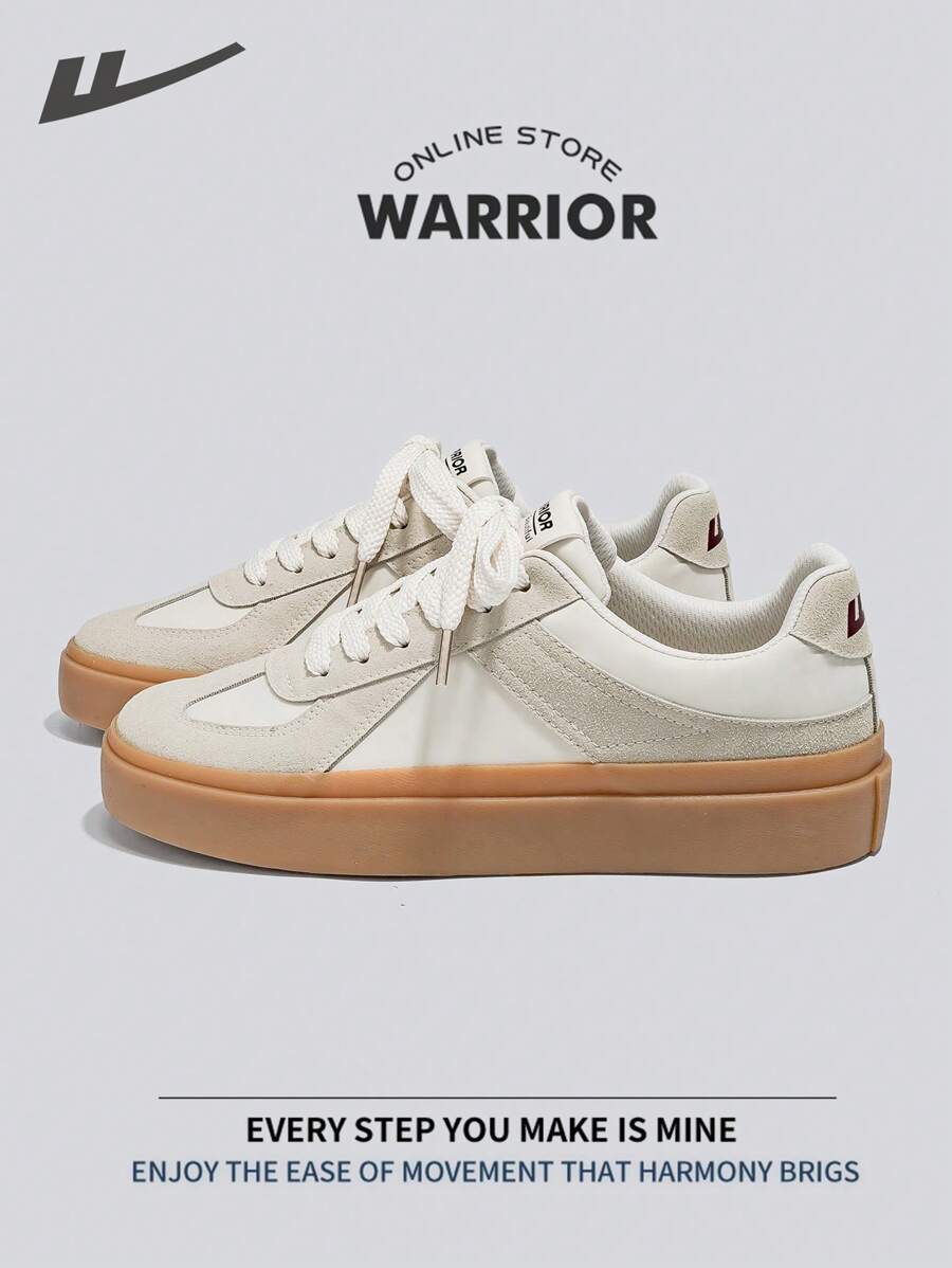 WARRIOR Warrior Men's Skateboarding Shoes Spring And SummerLightweightComfortableBreathableModest Style Casual Yet SleeksneakersApplicable Throughout The Yearwear-ResistingAll-Day WearTraining SneakersRunning ShoesLittle White Shoes