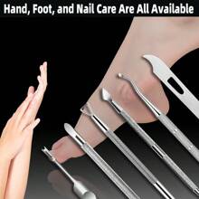 6 pièces Kit d'outils de soins pour les pieds et les mains