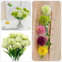 100/50/30/18/6/1 件假蒲公英花，人造植物塑料灌木丛装饰假茎户外室内家庭花园派对婚礼 DIY 种植填充装饰 - 彩色 - 查看 7