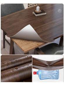 1 Roll Of Wood Grain Pattern Oil-Repellent And Water-Repellent Self-Adhesive Paper For Kitchen Countertops, Cabinets, Furniture Renovation, Wall Decoration And Tabletop Protection