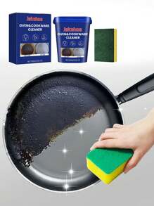 jakehoe Pasta de Limpeza para Utensílios de Cozinha, Bálsamo de Limpeza com Fragrância para Panelas e Panelas de Aço Inoxidável da Cozinha, Remoção de Ferrugem e Manchas, Torneiras, Maçanetas de Porta, Banheiro, Pia de Lavar Louça, Utensílios de Cozinha, Remoção Eficiente de Ferrugem Sem Danificar o Metal (Envio Aleatório de Embalagem Nova e Antiga)