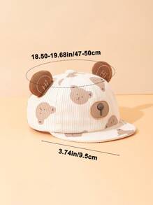 1pc Infant Panda Shaped Soft Brim Baseball Cap, Fashionable Short Brim Hat, Suitable For Boys & Girls Daily Outdoor Use In Spring & Summer, Great As Gift - Multicolor - View 2