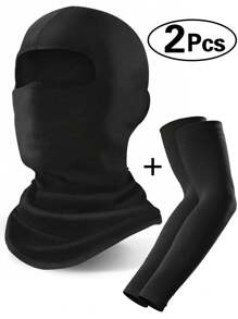 Ski Mask+Arm Sleves, Face Mask For Men And Women – Skiing, Snowboarding, Motorcycle, UV Protection & Wind Protection