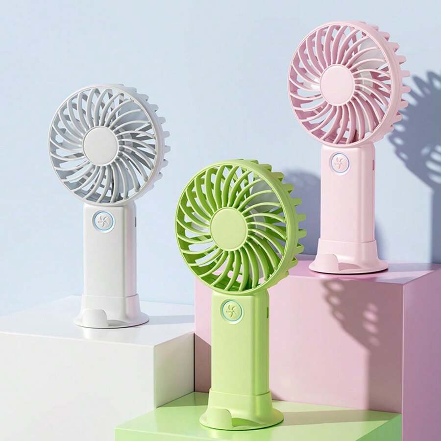 Ventiladores portátiles, ventilador de mano personal con batería, ventilador eléctrico pequeño recargable por USB para maquillaje y pestañas de mujeres, niños y niñas con estilo para uso en interiores, exteriores y viajes