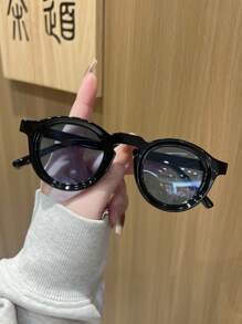 1 Stück/2 Stück/3 Stück/4 Stück Damen Mode Brillen 2025 Neu Rund Multi-Farben Mode Brillen geeignet für Ausflüge, Reisen, Vintage Stil, Musikfestivals, vielseitig einsetzbar für Sommerurlaub am Strand, Outdoor, Reisen